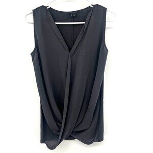 Theory Silk Sleeveless Twist Front Blouse
